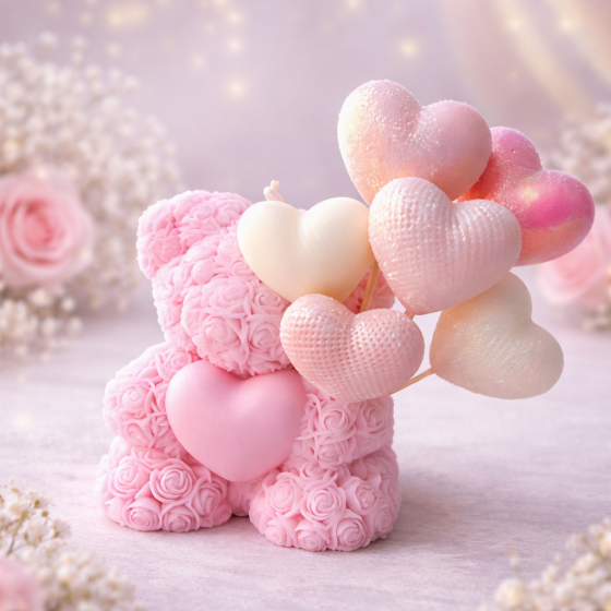 Silikonski kalup za svijeće - Medo VI